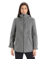 Icebreaker Felted Merino Hooded Jacket Damen grau