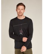 Icebreaker Merino 150 Tech Lite Langarmshirt Bear Lift Herren black