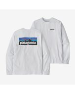 Patagonia P-6 Logo Responsibili LS Herren white