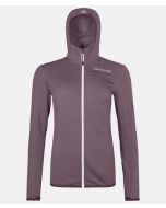 Ortovox Fleece Light Grid Hooded Jacket Damen berry