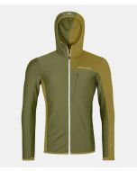 Ortovox Fleece Light Grid Hooded Jacket Herren herbs