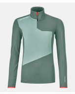 Ortovox Fleece Light Zip Neck Damen arctic grey