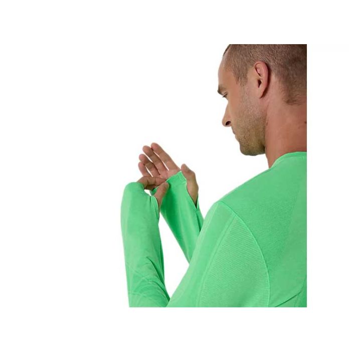 Asics Road Seamless LS Top Herren vital green / illuminate green