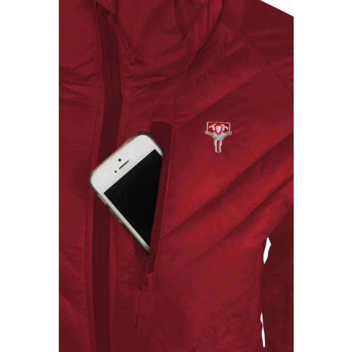 Grüezi Bag Lightful DownWool Jacket Damen Isolationsjacke cherry