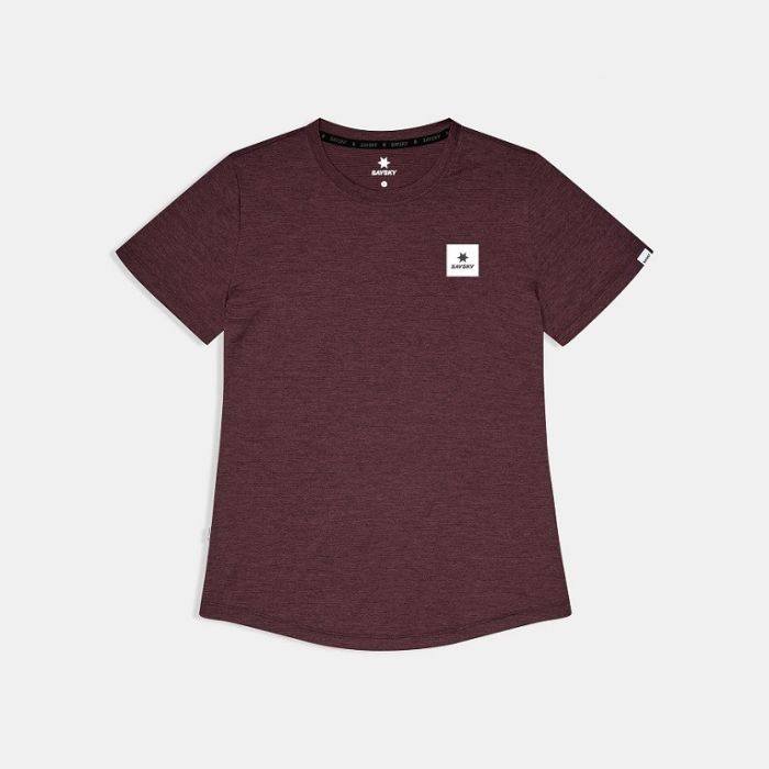 Saysky Clean Combat Pro T-Shirt Damen burgundy