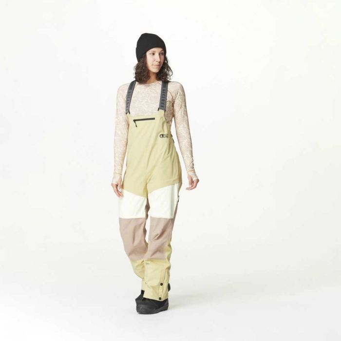 Picture Elwy Bib Pants Damen hemp roebuck lime cream