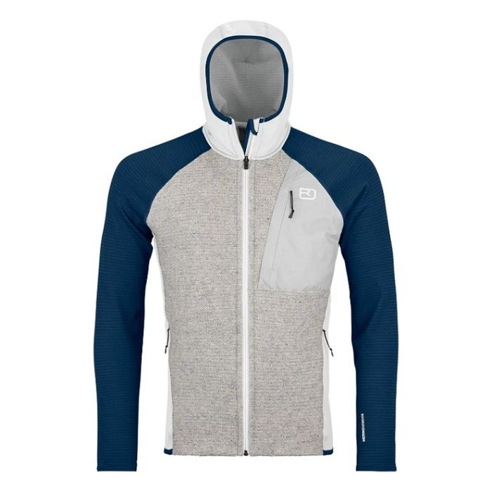Ortovox Fleece GP Classic Knit Hoody Herren grey ice