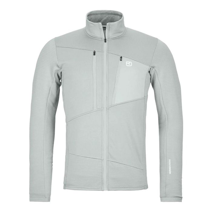 Ortovox Fleece Grid Jacket Herren grey ice