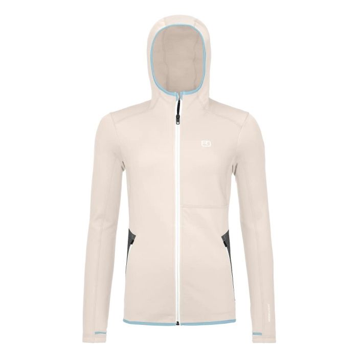Ortovox Fleece Hoody Damen white chalk