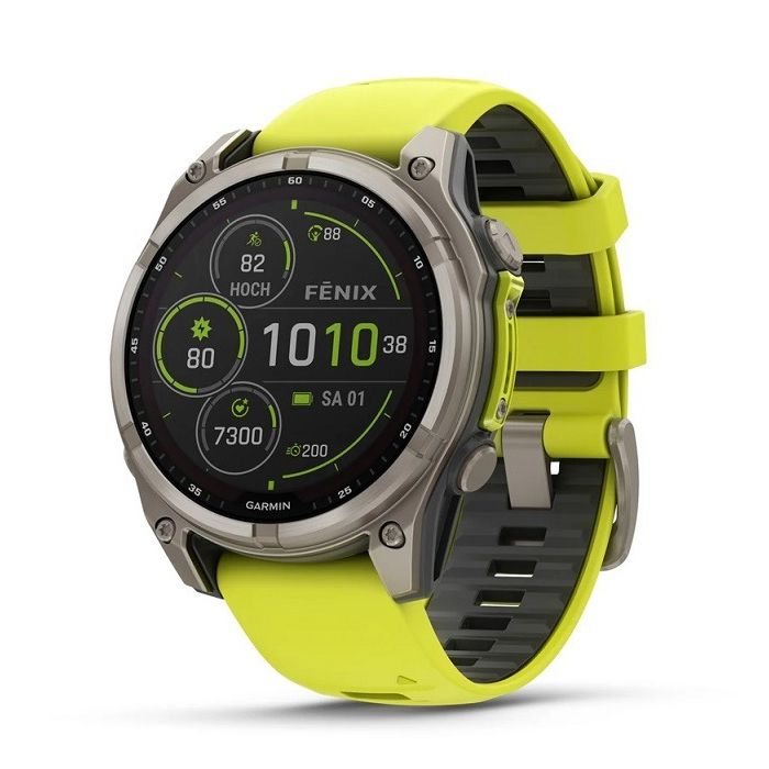 Garmin Fenix 8 Sapp Solar 47mm gelb