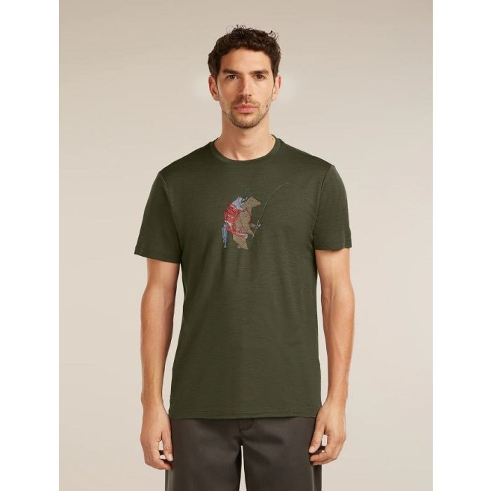 Icebreaker 150 Tech Lite SS Tee Bear Catch Herren loden