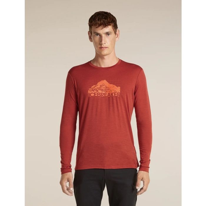 Icebreaker 150 Tech Lite LS Tee Aoraki Explor Herren agate