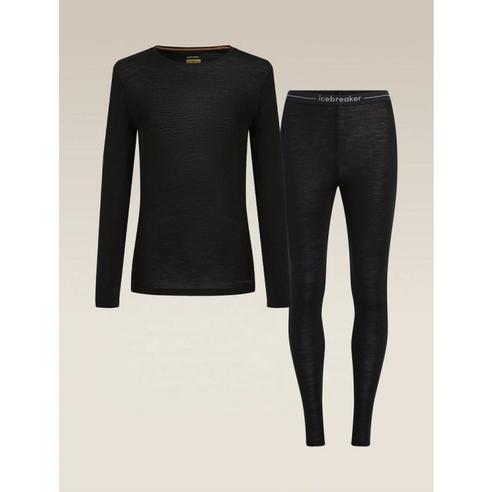 Icebreaker 175 Everyday LS  and Leggings Set Damen black