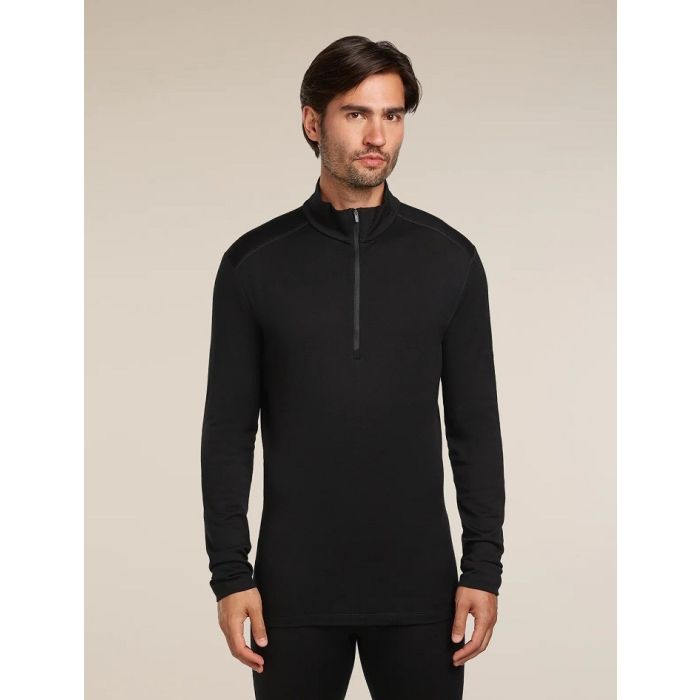 Icebreaker 260 Oasis LS Half Zip Herren black