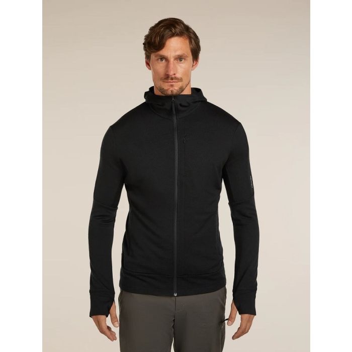 Icebreaker 260 Quantum IV LS Zip Hoodie Herren black
