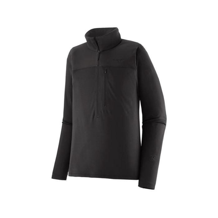Patagonia R1 Ultralight 1/2 Zip Herren black