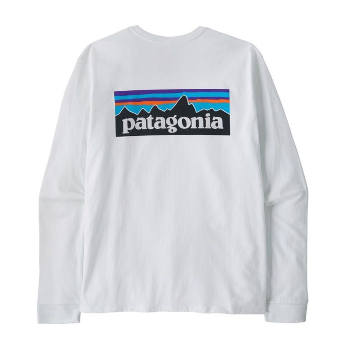 Patagonia L/S P-6 Logo Responsibili-Tee Herren fiber white