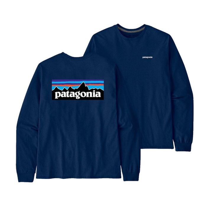Patagonia L/S P-6 Logo Responsibili-Tee Herren new navy