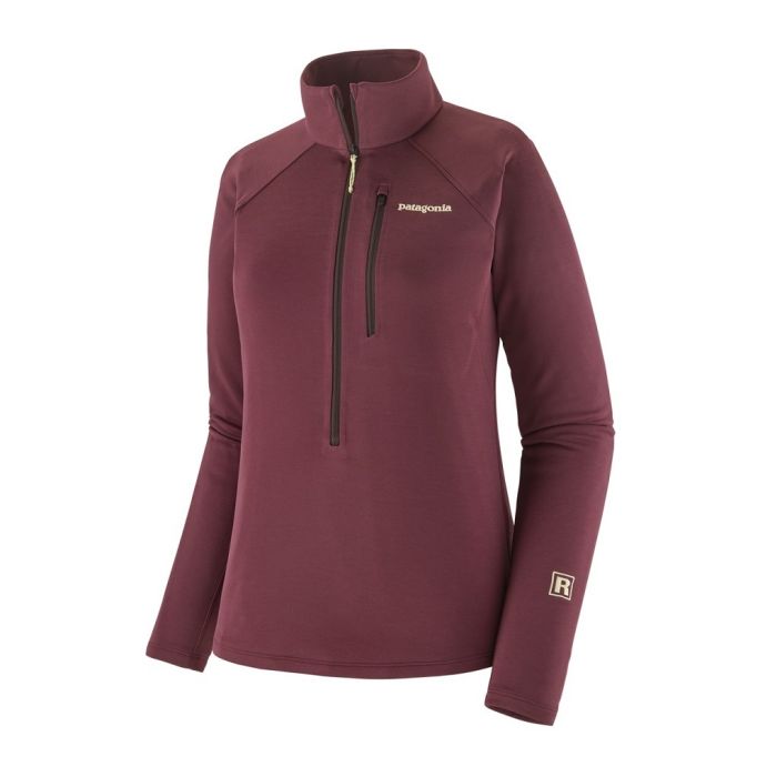 Patagonia R1 Ultralight 1/2 Zip Damen berry fig