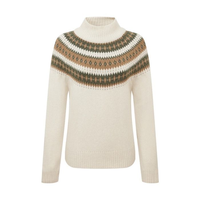 Sherpa Indu Eco Mock Neck Damen ivory