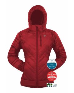Grüezi Bag Lightful DownWool Jacket Damen Isolationsjacke cherry
