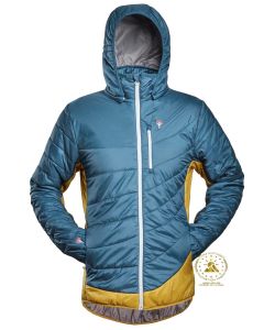 Grüezi Bag Refreshful Silk Jacket Herren Isolationsjacke saphirblue/pineapple