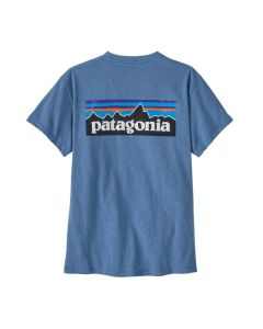 Patagonia P-6 Logo Responsibili-Tee Damen shore blue