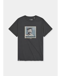 Bavarian Caps T-Shirt Gustl Briefmarke grau
