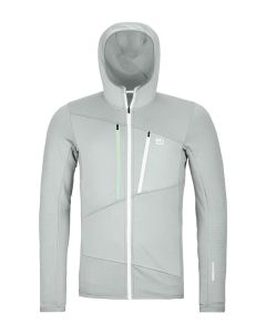 Ortovox Fleece Grid Hoody Herren grey ice