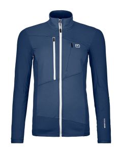 Ortovox Fleece grid Jacket Damen blue nunatak