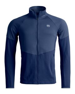 Ortovox Fleece Light Grid Jacket Herren deep ocean