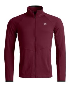 Ortovox Fleece Light Grid Jacket Herren red