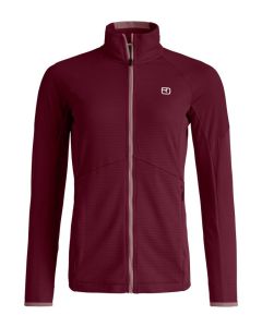 Ortovox Fleece Light Grid Jacket Damen red