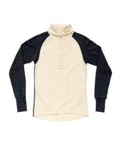 Devold Expedition Merino Silk Zip Damen ink white