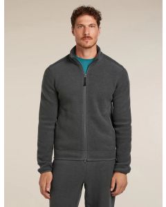 Icebreaker 800 Real Fleece Classic Pile Jacket Herren obsididan