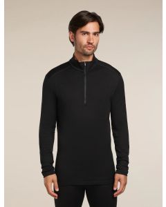 Icebreaker 260 Oasis LS Half Zip Herren black