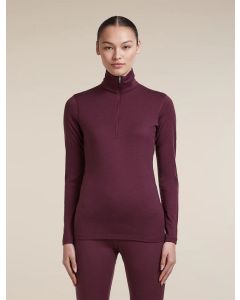Icebreaker 200 Oasis LS Half Zip Damen dark berry