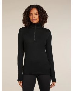 Icebreaker 260 Oasis LS Half Zip Damen black