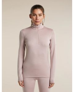 Icebreaker 260 Oasis LS Half Zip Damen pink quartz