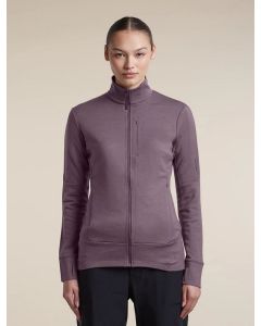 Icebreaker 260 Quantum IV LS Zip Damen grey plum