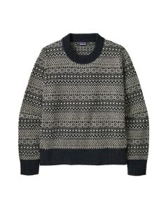 Patagonia Recycled Wool-Blend Crewneck Sweater Damen sunken blue