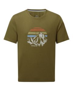 Sherpa Bali Retro Sunset Tee Herren moss