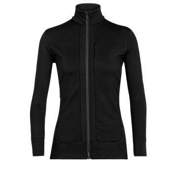 Icebreaker Quantum III LS Zip Jacket Damen schwarz
