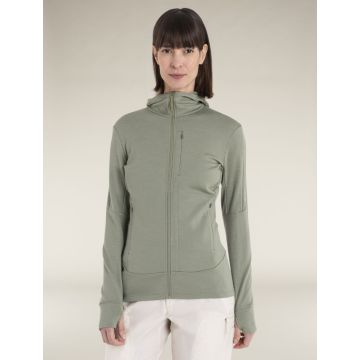 Icebreaker 260 Quantum Zip Hoodie Damen lichen