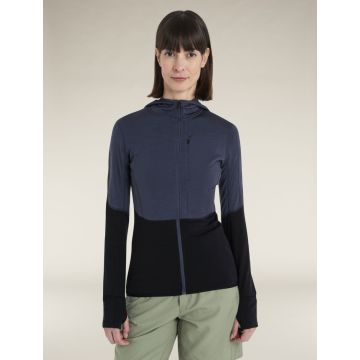 Icebreaker 200 Realfleece Descender Zip Hoodie Damen graphite