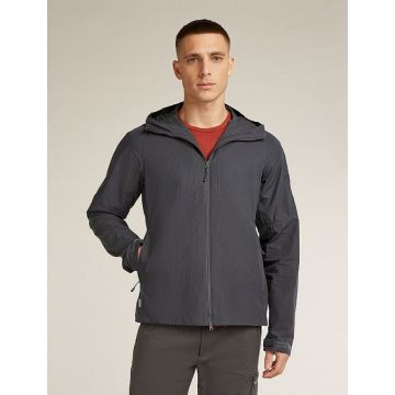 Icebreaker Shell+ Cotton Elevation Windbreaker Jacket Herren obsidian