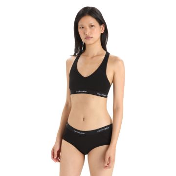 Icebreaker Sprite Racerback Bra Damen black