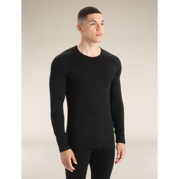 Icebreaker Merino 260 Tech Thermo-Langarmshirt mit Rundhalsausschnitt Herren black