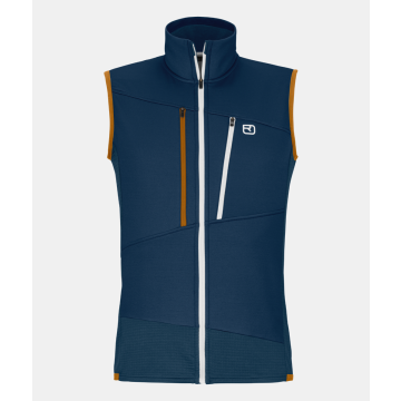 Ortovox Fleece Grid Vest Herren deep ocean