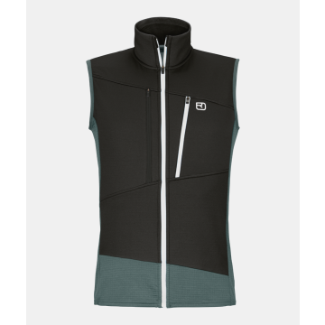 Ortovox Fleece Grid Vest Herren dark arctic